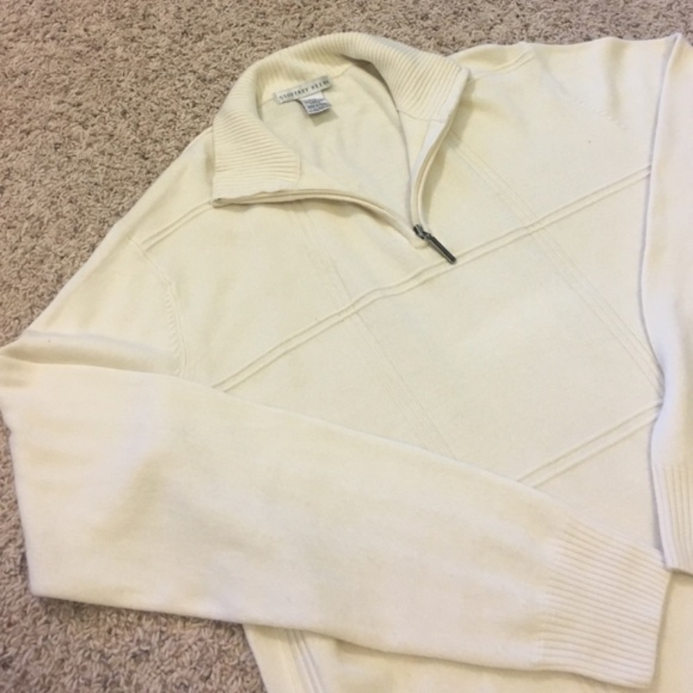 Cream lightweight pullover sweater